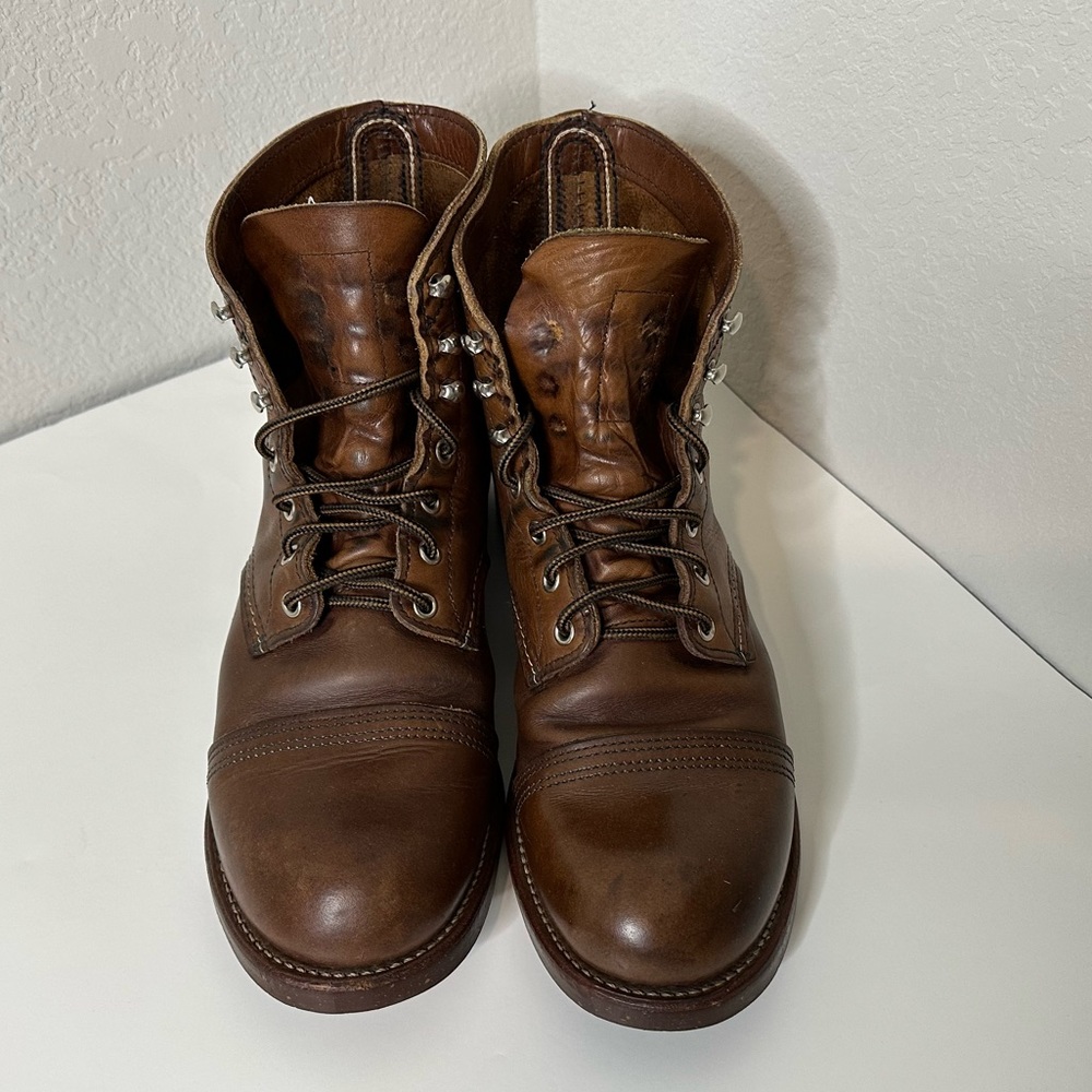 Red Wing Shoes Iron Ranger Size US 10.5 D Men's Leather Boot - Brown Copper 8085